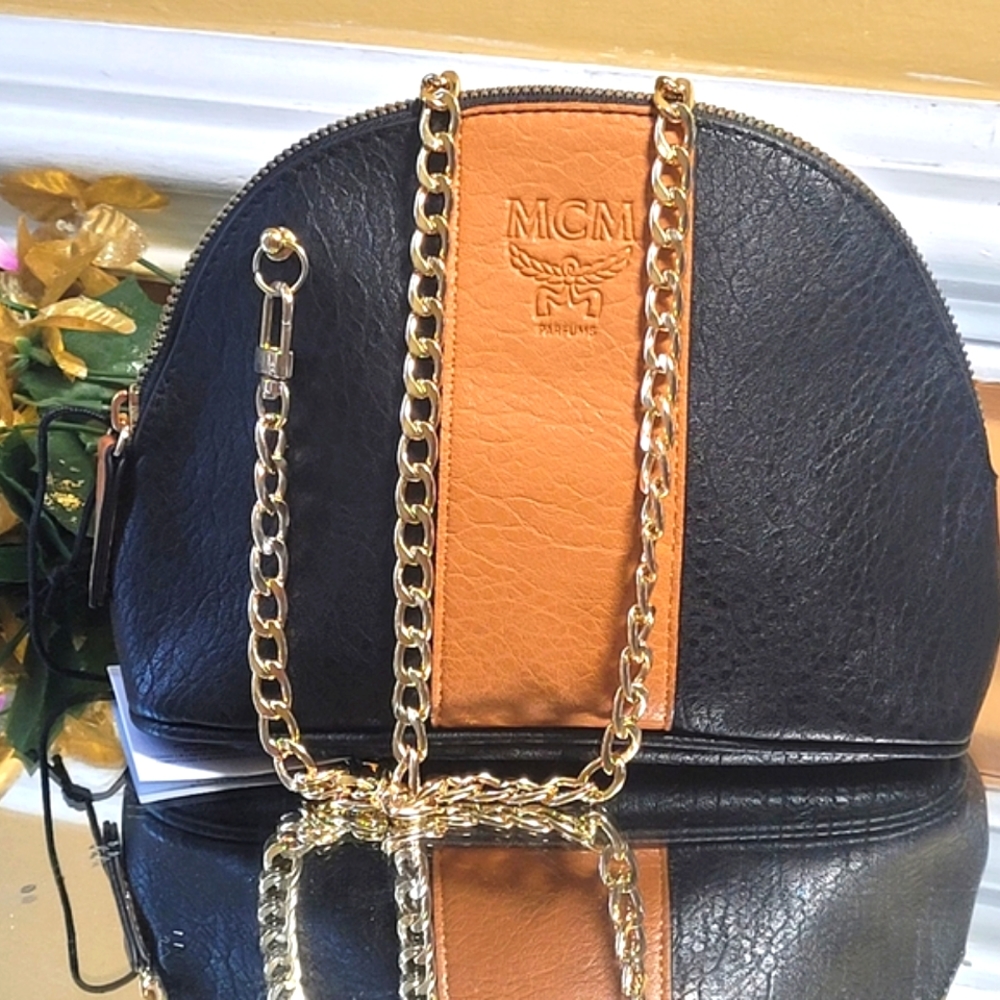 MCM pouch converted in to shoulder bag or cross body